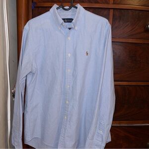 RALPH LAUREN Men's Long Sleeve Slim Fit Oxford Button Down Shirt Size Large